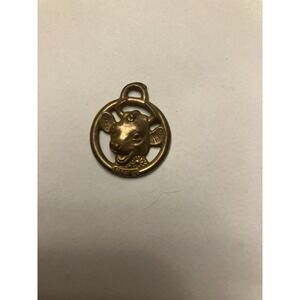 Vintage Metal Clad ELSIE THE COW BORDEN DAIRY MASCOT gumball charm prize jewelry